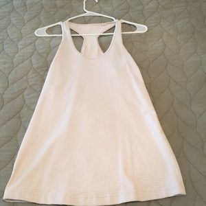 Beige/light pink lulu tank top